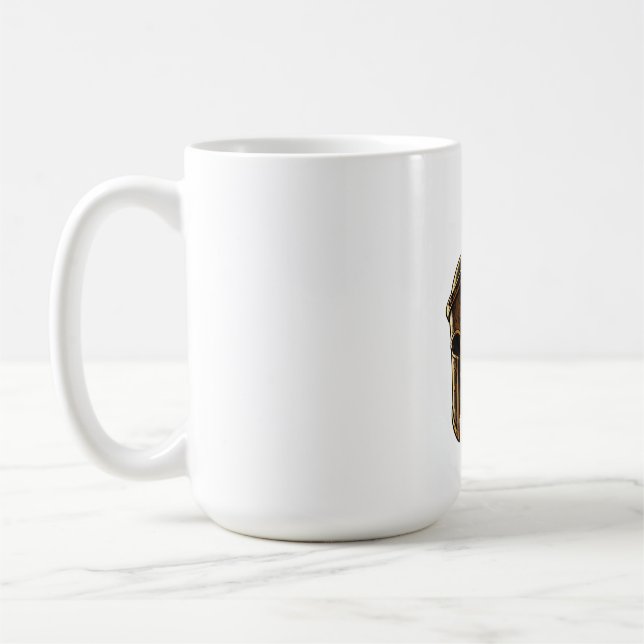 Caneca De Café Capacete de Guerreiro Espartano (Esquerda)