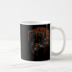 Caneca De Café Capacete de Motocross Vintage Drip Melt Bicicleta