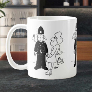 Caneca De Café Capacete de Relógio do Policial