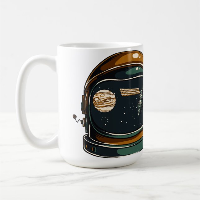 Caneca De Café capacete espacial (Esquerda)