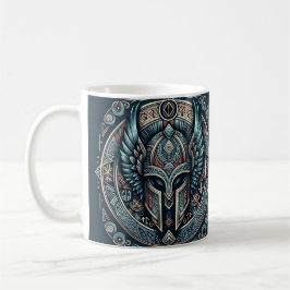Caneca De Café Capacete Mystic Viking Rune