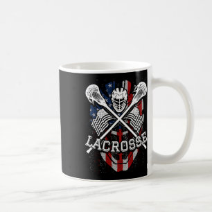 Caneca De Café Capacetes De Lacrosse E Sticks