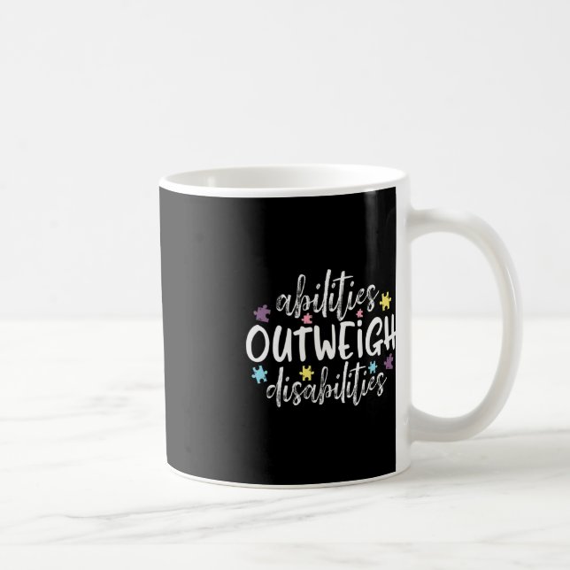 Caneca De Café Capacidade Supera Deficiências Autismo Sensibiliza (Direita)