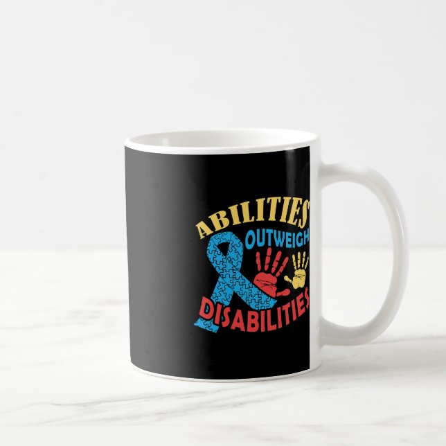 Caneca De Café Capacidade Supera Deficiências Autismo Sensibiliza (Direita)