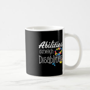 Caneca De Café Capacidades Superam Deficiências Autismo Presente