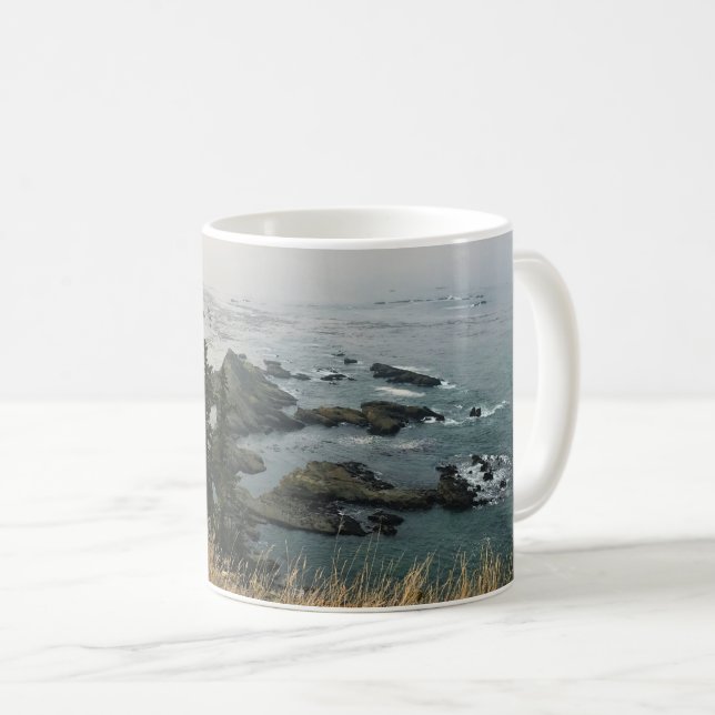 Caneca De Café Cape Arago State Park, Costa do Oregon (Frente Esquerda)