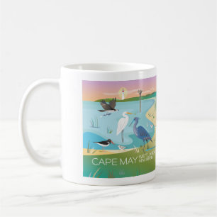 Caneca De Café Cape May Wetlands 11oz ou 15oz Mug