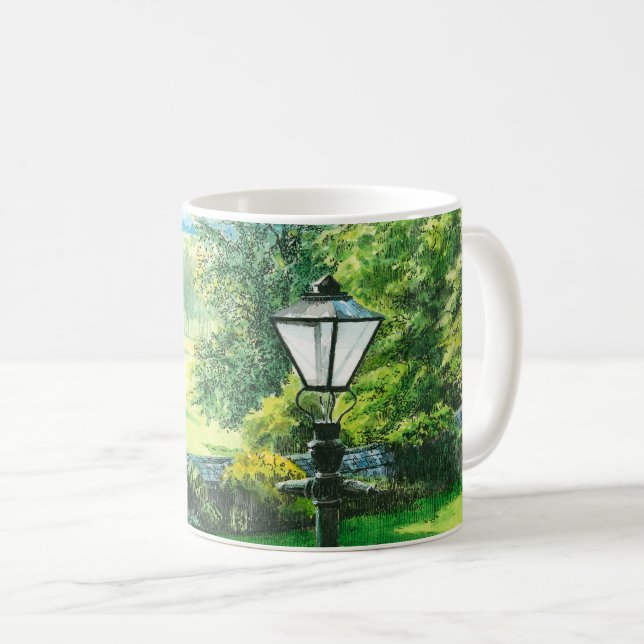 Caneca De Café Capernwray Lamppost - (Frente Esquerda)