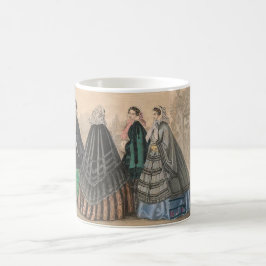 Caneca De Café Capes e Paletots Mugs de 1858 em Godey