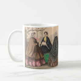 Caneca De Café Capes e Paletots Mugs de 1858 em Godey