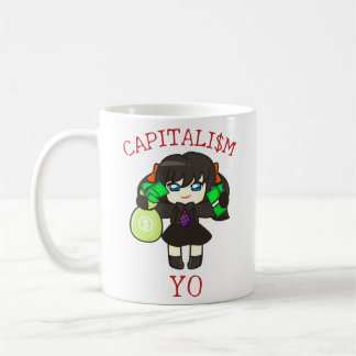 Caneca De Café Capitalism Yo - Anime Money Girl Hustle