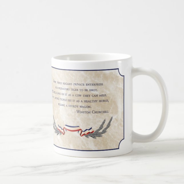 Caneca De Café Capitalismo - Winston Churchill (Direita)