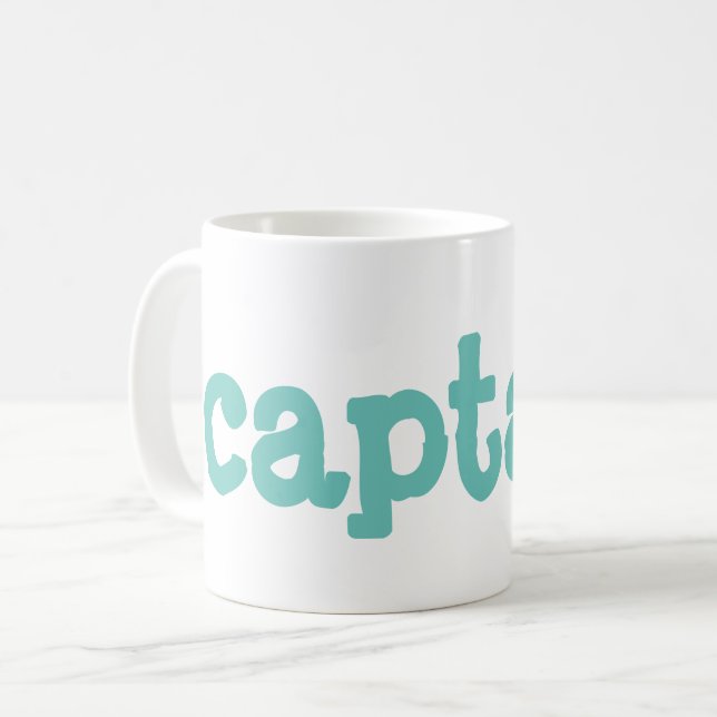 Caneca De Café capitão (Frente Esquerda)