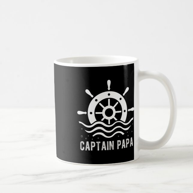 Caneca De Café Capitão Barco Dia de os pais Pontoon (Direita)