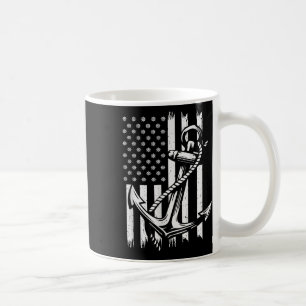 Caneca De Café Capitão Barco Marinheiro Âncora Vintage Náutico Ve
