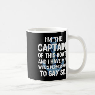 Caneca De Café Capitão Boater Navegando Pontão Férias de Verão Gi