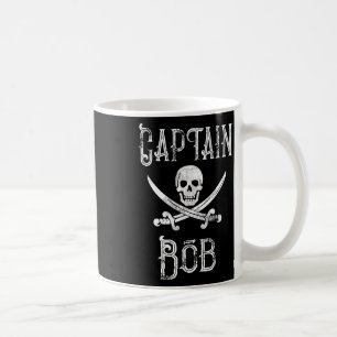 Caneca De Café Capitão Bob - Cruzeiro Pirata Personalizado Vintag