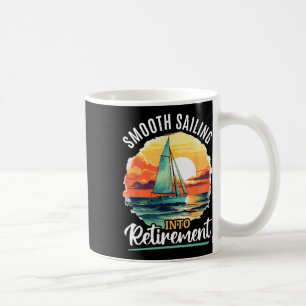 Caneca De Café Capitão De Barco À Vela Que Veleja Suavemente Para