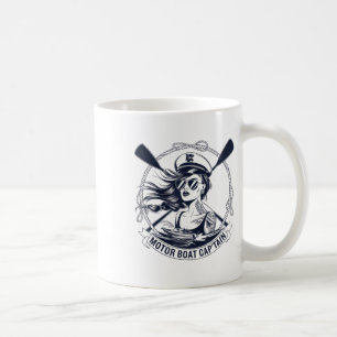Caneca De Café Capitão de Barcos Automóveis Mulheres Chummy Ponto