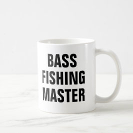 Caneca De Café Capitão de Pesca de Bass