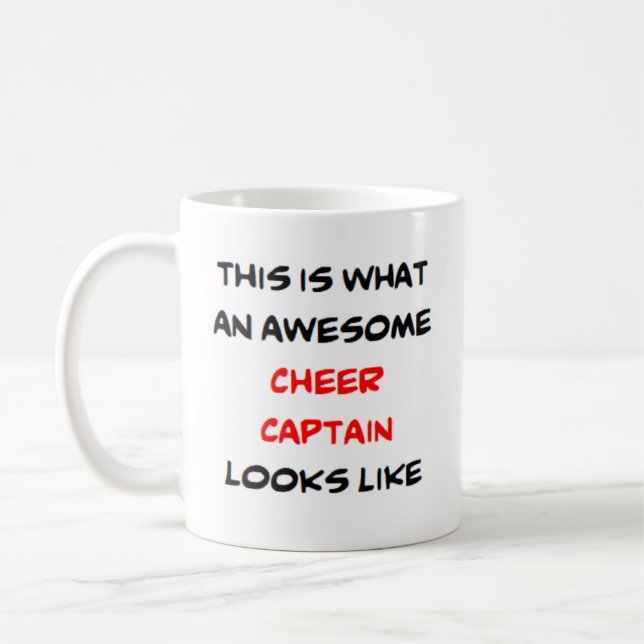 Caneca De Café capitão de torcida, incrível (Esquerda)
