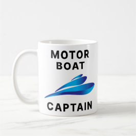 Caneca De Café Capitão do Motor Boat