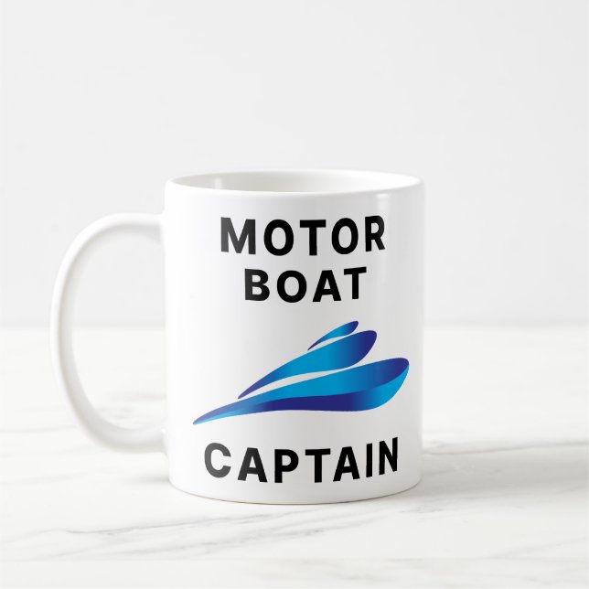 Caneca De Café Capitão do Motor Boat (Esquerda)
