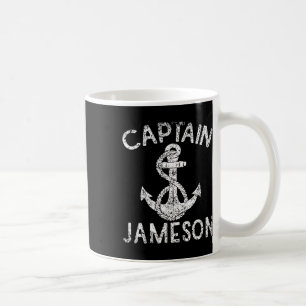 Caneca De Café Capitão Jameson Yacht Anchor Barco