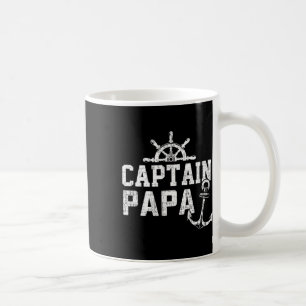 Caneca De Café Capitão Papa Pontão Barco Pesca Lagoa Vela