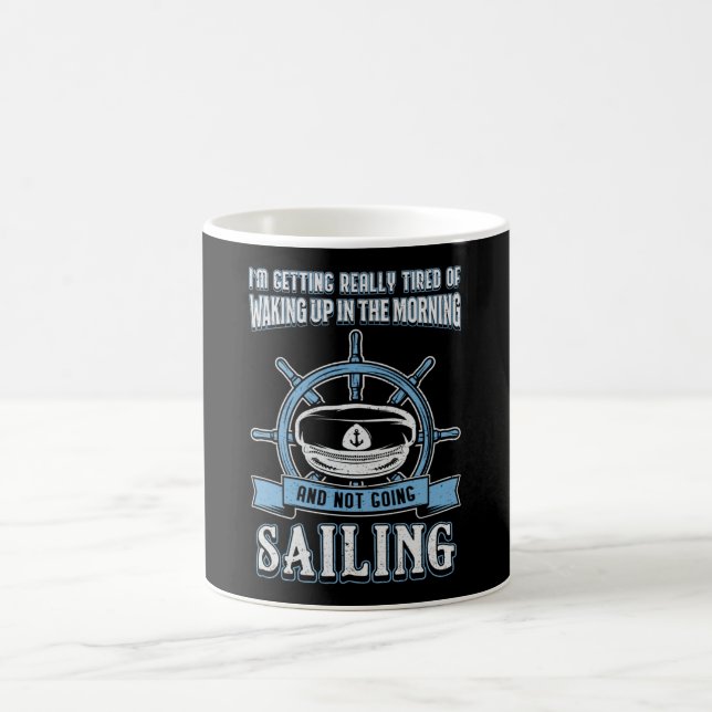 Caneca De Café Capitão Sail Boat Sailor Gift Idea (Centro)