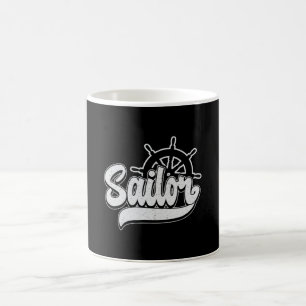 Caneca De Café Capitão Sailor Sail Boat Sea Sailt Ideia