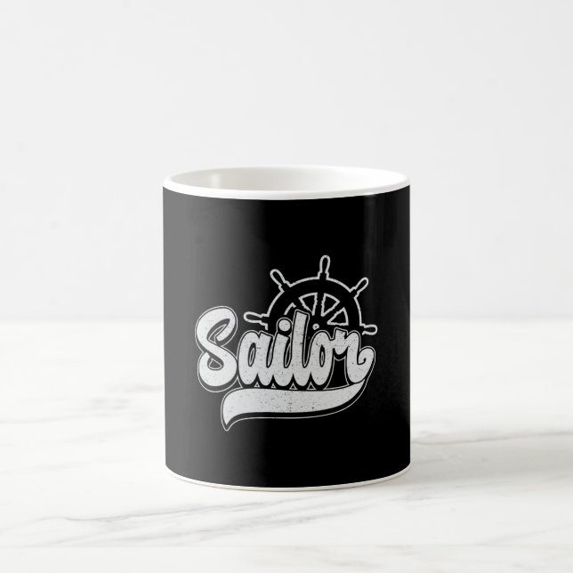 Caneca De Café Capitão Sailor Sail Boat Sea Sailt Ideia (Centro)
