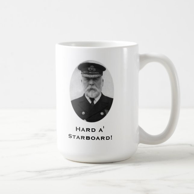 Caneca De Café Capitão Smith Titânico (Direita)