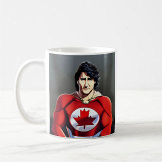 Caneca De Café Capitão Trudeau, Herói do Canadá