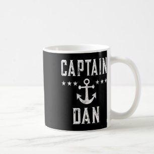 Caneca De Café Capitão Vintage Dan Personalizado Boatin