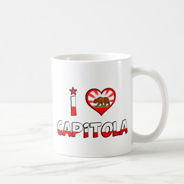 Caneca De Café Capitola, CA (Direita)
