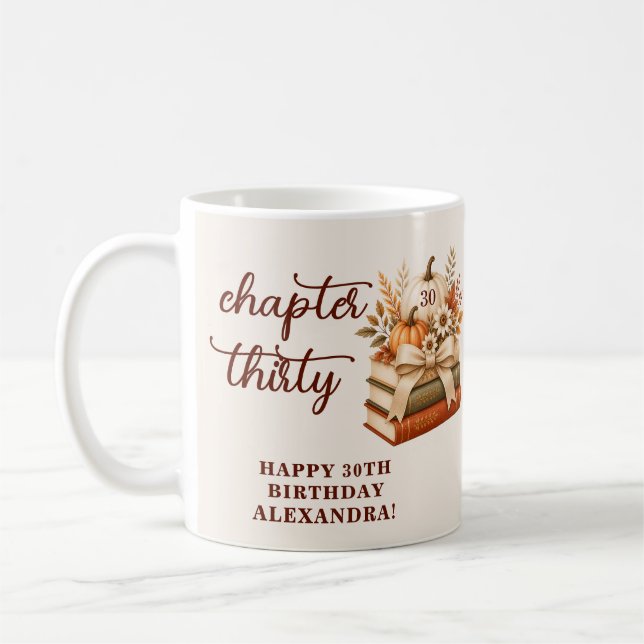 Caneca De Café Capítulo 30 Outono Abóbora Livresca 30º Aniversári (Esquerda)