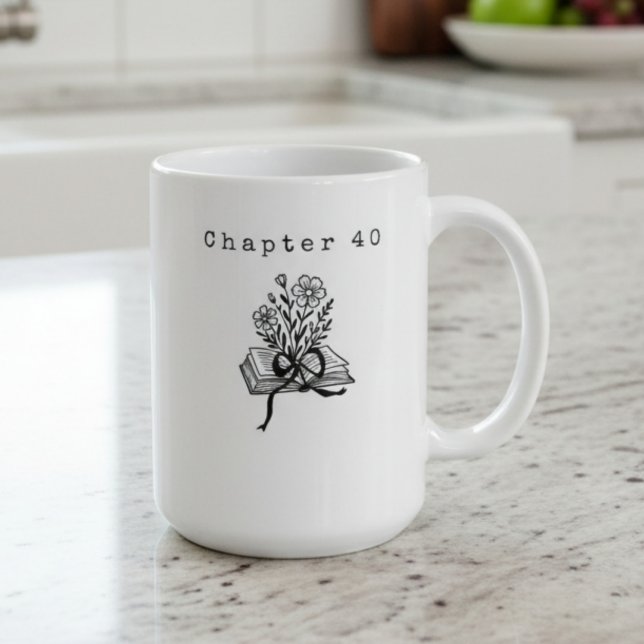 Caneca De Café Capítulo 40 Coquette Livro Flores Silvestres (Criador carregado)