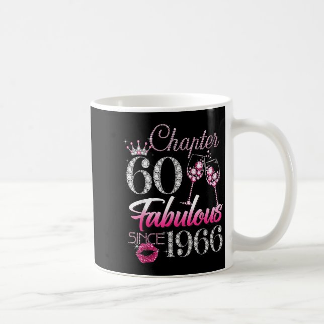 Caneca De Café Capítulo 60 Fabuloso Desde 1966 Aniversário de 60  (Direita)