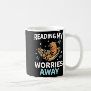 Caneca De Café Capivara bibliófila livro - homens mulheres crianç