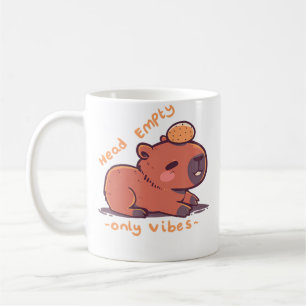 Caneca De Café Capivara Cabeça Vazia