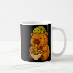 Caneca De Café Capivara e Tartaruga Fofa Mochila Ramen Kawaii