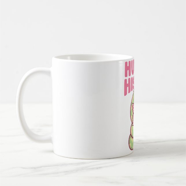 Caneca De Café Capivara Fofa Relaxando Com Bebida de Coco (Esquerda)