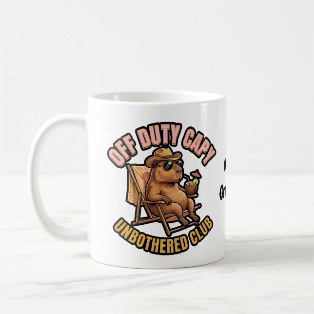 Caneca De Café Capivara Fora de Serviço Clube Sem Perturbações Ar (Esquerda)