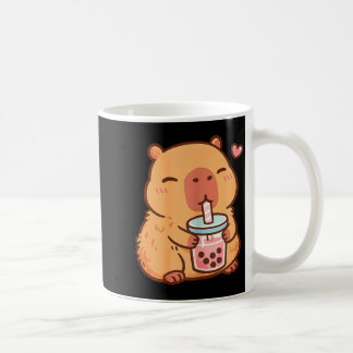 Caneca De Café Capivara Kawaii Anime Bebendo Chá Bubble Lover