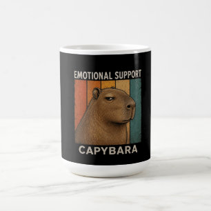 Caneca De Café Capivara Relax Retro Pôr do Sol Vintage Amante de