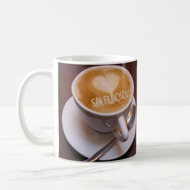 Caneca de Café Cappuccino Coração de São Francisco (Esquerda)