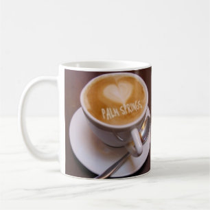 Caneca de Café Cappuccino Love Heart Palm Springs