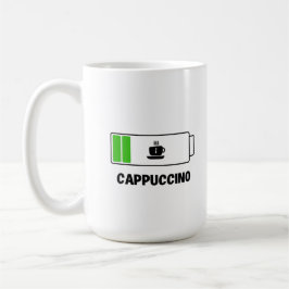 Caneca De Café Cappuccino Minimal Typography Coffee