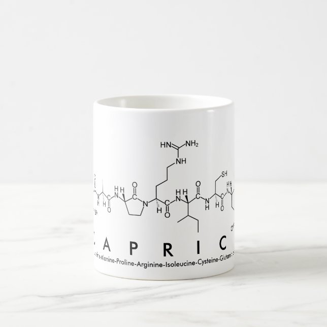 Caneca De Café Caprice peptide nome mug (Centro)
